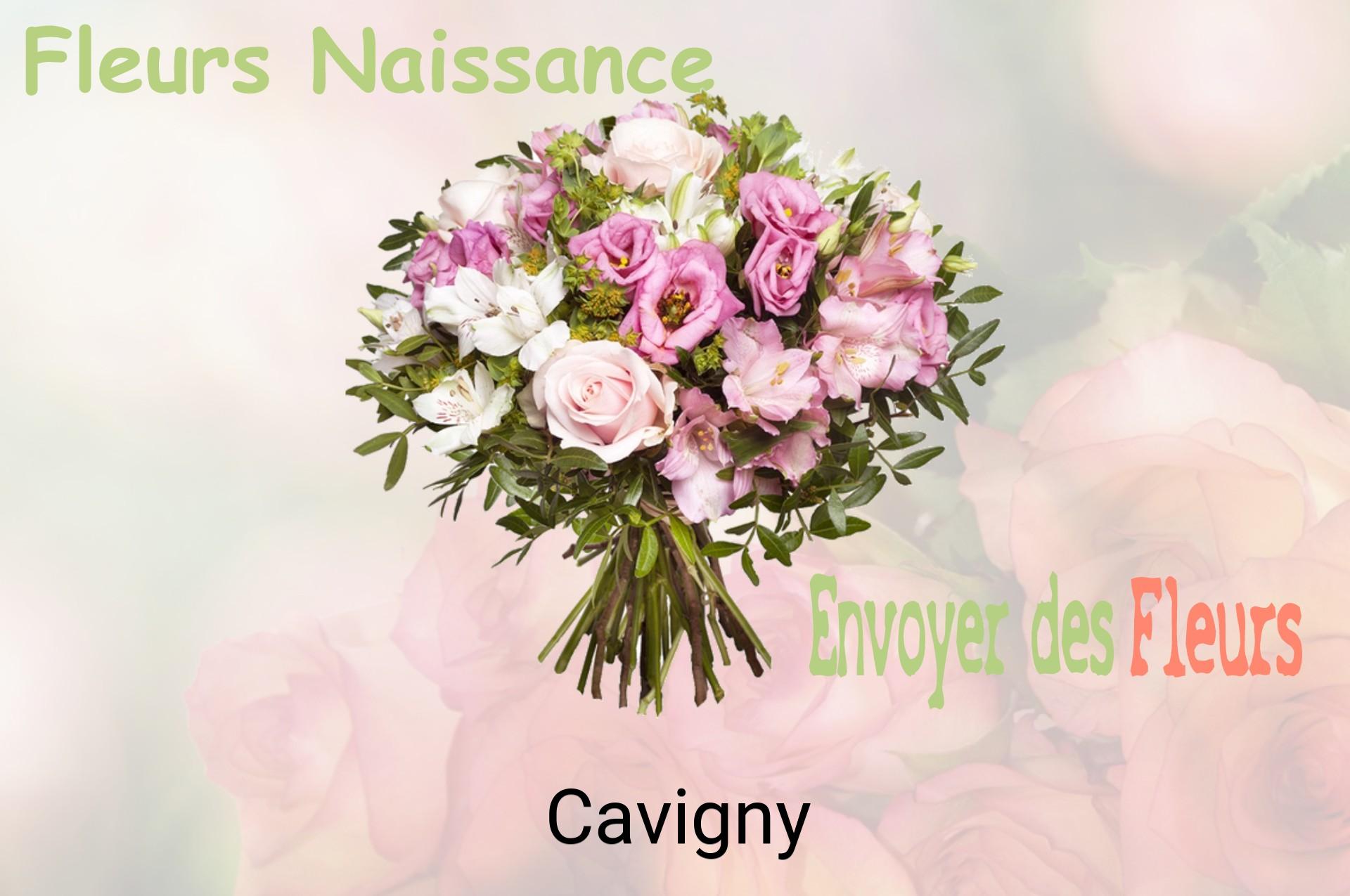 Bouquet de fleurs de naissance livré à Cavigny